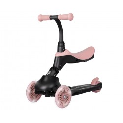 MILLY MALLY 6310 Qplay Hulajnoga Sema Evo 3w1 Coral Pink