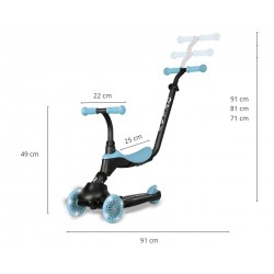 MILLY MALLY 6311 Qplay Hulajnoga Sema Evo 3w1 Sky Blue
