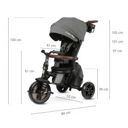 MILLY MALLY 6340 Qplay Rowerek Trójkołowy Comfo Max Grey