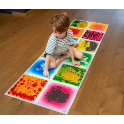 TULLO 703 Ścieżka sensoryczna - sensoryczne płytki z cieczą 30 cm 4 szt.