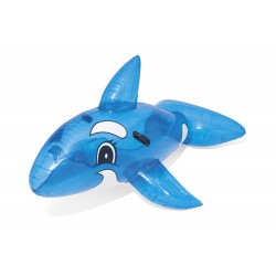 BESTWAY 41037 Delfin do pływania z uchwytami transparentny 1,57mx94cm