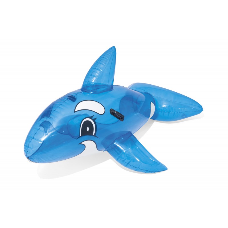 BESTWAY 41037 Delfin do pływania z uchwytami transparentny 1,57mx94cm