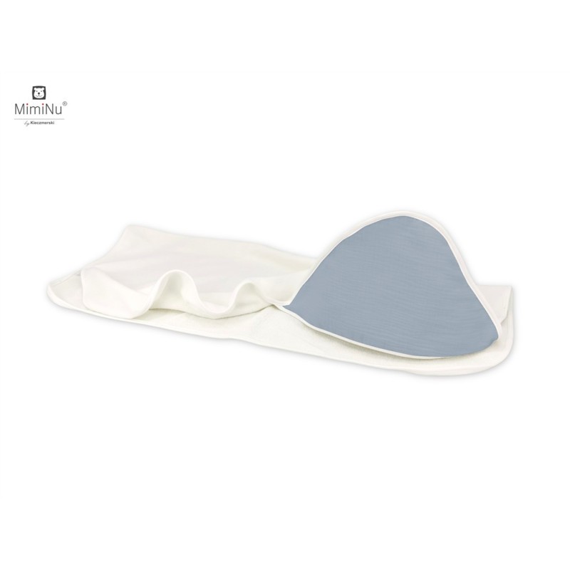 KIECZMERSKI Okrycie kąpielowe 100x100 MUŚLIN BAWEŁNIANY bawełna 100% jeans