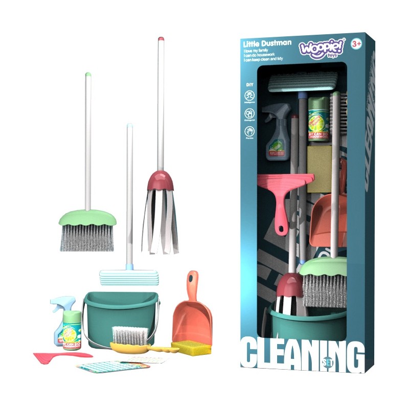 WOOPIE 41465 Zestaw do Sprzątania dla Dzieci 12 el.