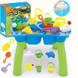 WOOPIE 46484 Stolik Wodny 2w1 Piaskownica 9 akc.