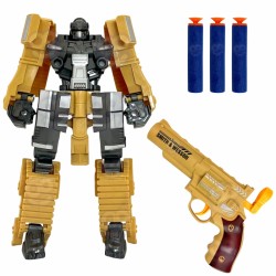 WOOPIE 53866 Zestaw 3w1 Robot Transformujący Czołg i Wyrzutnia na Strzałki