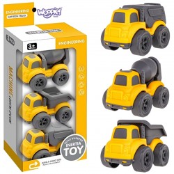 WOOPIE 53941 Zestaw 3 pojazdy budowlane