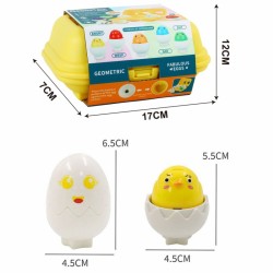 WOOPIE 54122 Układanka Sorter Montessori Dopasuj Kształty Wesołe Kurczaczki Jajka 6szt
