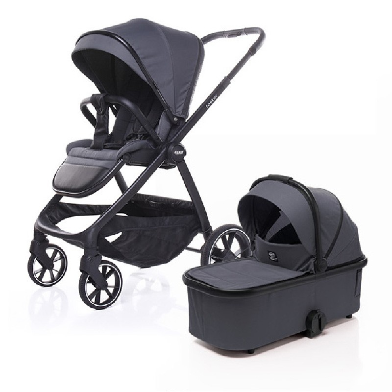 4 BABY Wózek uniwersalny FOSTER 2w1 GRAPHITE