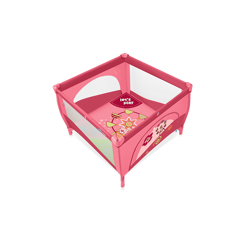 BABY DESIGN Kojec dziecięcy PLAY 08 różowy