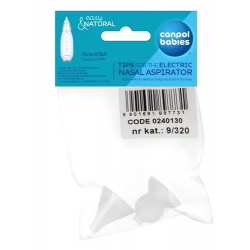 CANPOL 9/320 Końcówki do elektrycznego aspirtora do nosa 9/319