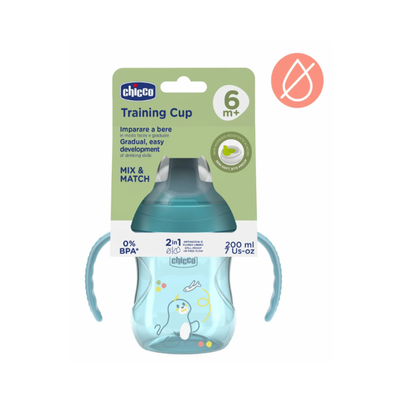 CHICCO 00006921250000 Kubek niekapek z twardym ustnikiem 200 ml