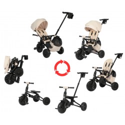 MILLY MALLY 6304 Qplay Rowerek Trójkołowy Nova Max Beige