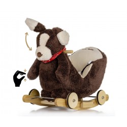 MILLY MALLY 4771 Piesek Polly Plus na biegunach - Brown Dog