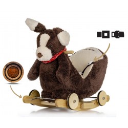 MILLY MALLY 4771 Piesek Polly Plus na biegunach - Brown Dog