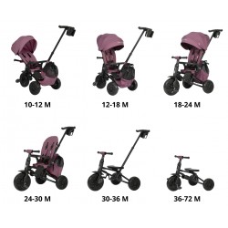 MILLY MALLY 6305 Qplay Rowerek Trójkołowy Nova Max Violet