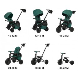 MILLY MALLY 6306 Qplay Rowerek Trójkołowy Nova Max Green
