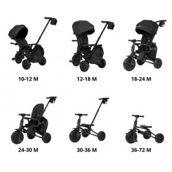 MILLY MALLY 6307 Qplay Rowerek Trójkołowy Nova Max Black