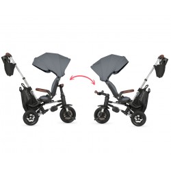MILLY MALLY 6457 Qplay Rowerek Trójkołowy Nova Deluxe Grey