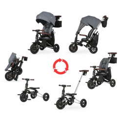 MILLY MALLY 6457 Qplay Rowerek Trójkołowy Nova Deluxe Grey