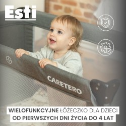 ŁÓŻECZKO TURYSTYCZNE ESTI Z OPUSZCZANYM BOKIEM GRAPHITE