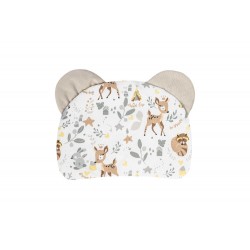 KOKON VELVET BIAŁY LEŚNA PRZYGODA 80x45 + PODUSZKA