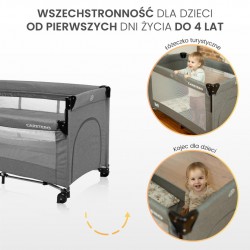 ŁÓŻECZKO TURYSTYCZNE ESTI Z OPUSZCZANYM BOKIEM BROWN