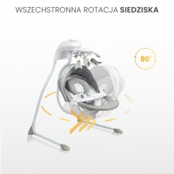 HUŚTAWKA ELEKTRYCZNA RAFFI LIGHT GREY