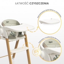 KRZESEŁKO DO KARMIENIA 3W1 TRIPLO BEIGE