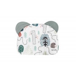 KOKON MUŚLIN TEDDY SZARY 80x45 + PODUSZKA
