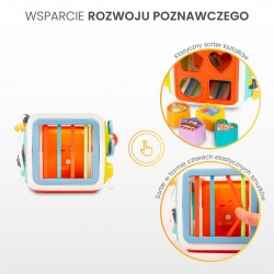 2111 ZABAWKA EDUKACYJNA - KOSTKA SENSORYCZNA (0556)