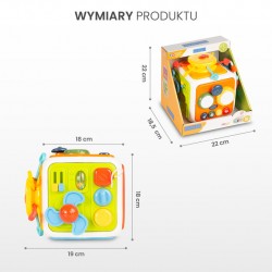 2111 ZABAWKA EDUKACYJNA - KOSTKA SENSORYCZNA (0556)