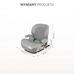 FOTELIK IRBIS I-SIZE GRAPHITE (125-150)