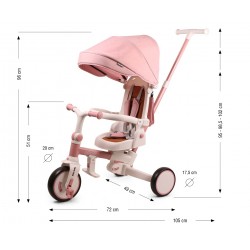 MILLY MALLY 6380 Rowerek trójkołowy Zippy Pink
