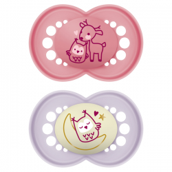 MAM 850783 Smoczek uspokajający Original 6+ Day&Night Planet Love girl