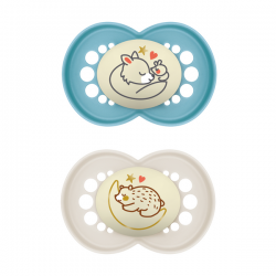 MAM 850806 Smoczek uspokajający Original Night 6+ Planet Love boy