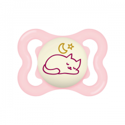 MAM 851025 Smoczek uspokajający Supreme Night 0+ Planet Love girl