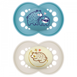 MAM 850776 Smoczek uspokajający Original 6+ Day&Night Planet Love boy