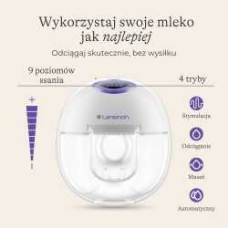 LANSINOH Laktator pojedynczy bezprzewodowy Hands-free