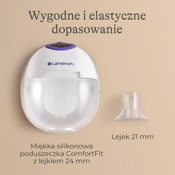 LANSINOH Laktator pojedynczy bezprzewodowy Hands-free