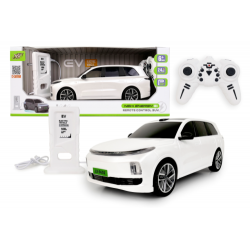 ARTYK 176814 Auto zdalnie sterowane ze stacją ładującą białe