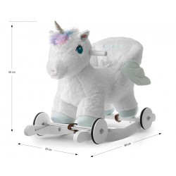 MILLY MALLY 6482 Koń Polly White Jednorożec