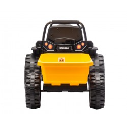 MILLY MALLY 5740 Pojazd na akumulator Traktor z przyczepą Farmer Yellow