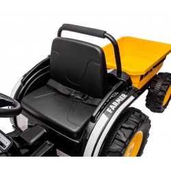 MILLY MALLY 5740 Pojazd na akumulator Traktor z przyczepą Farmer Yellow