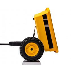 MILLY MALLY 5740 Pojazd na akumulator Traktor z przyczepą Farmer Yellow