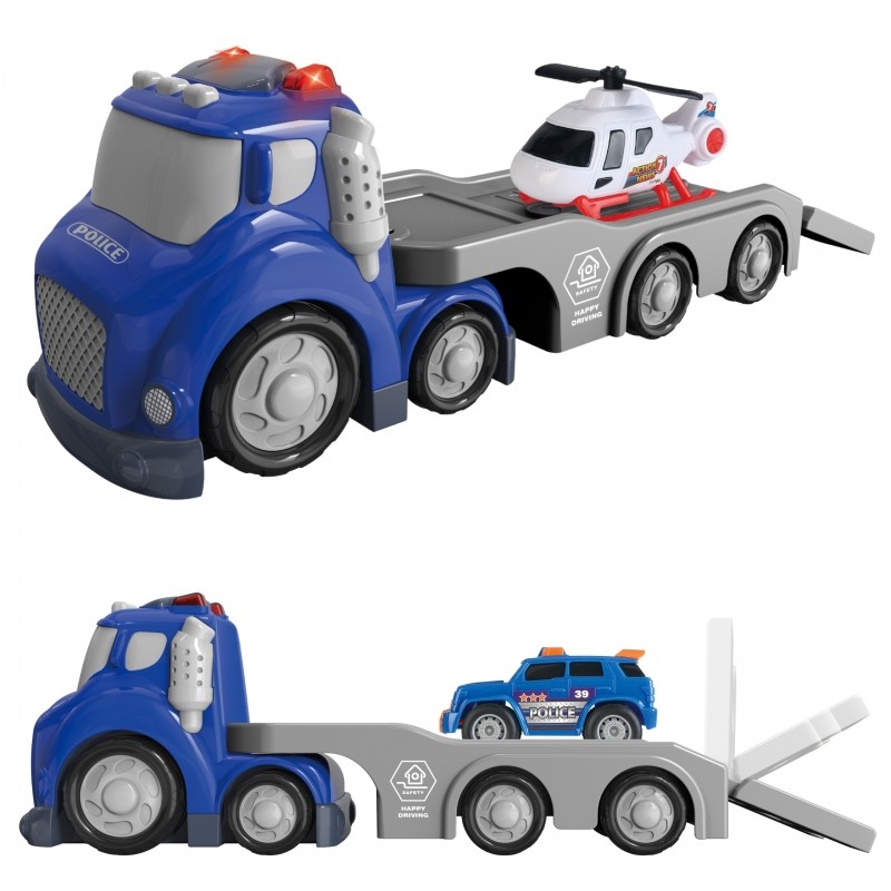 WOOPIE 53149 Niebieska laweta Policyjna City Truck