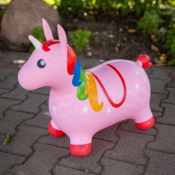 WOOPIE 54580 Skoczek gumowy Jednorożec różowy