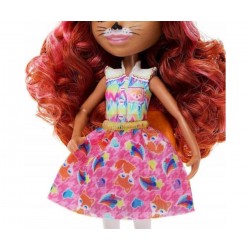 MATTEL 6734 Enchantimals HNT60 Zestaw Lalka Fennec Fox i Rodzina Lisków