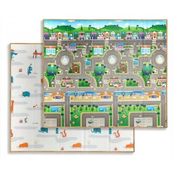 MILLY MALLY Mata piankowa składana Play City and Fields T1