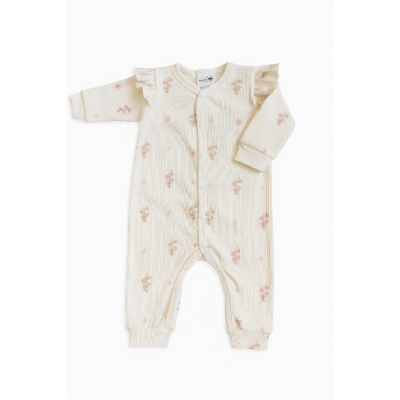 BABY 01961 Pajac niemowlęcy Kwiat Jabłoni 68/74 prążek